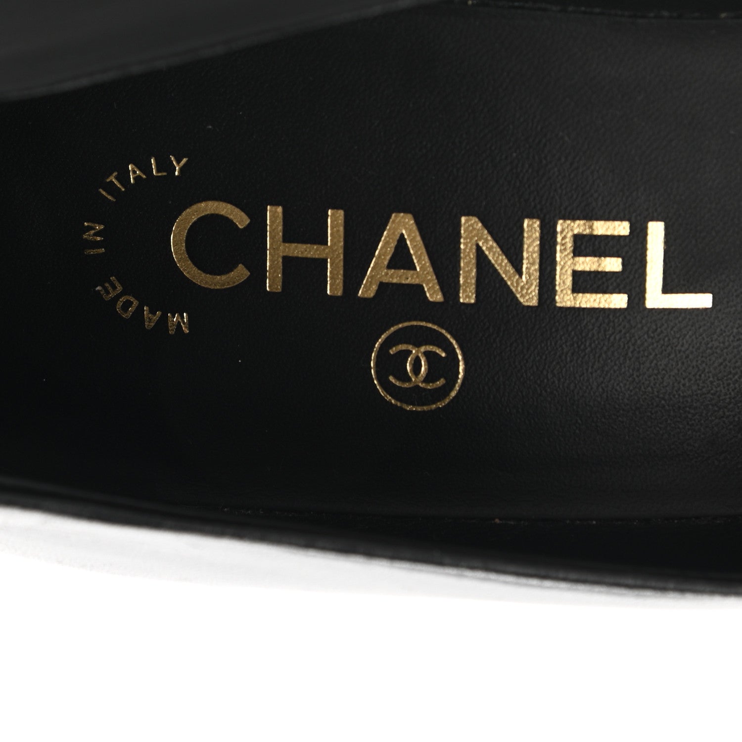 Chanel Lambskin Grosgrain Pearl Cap Toe Pumps 38 Black 7 of 8