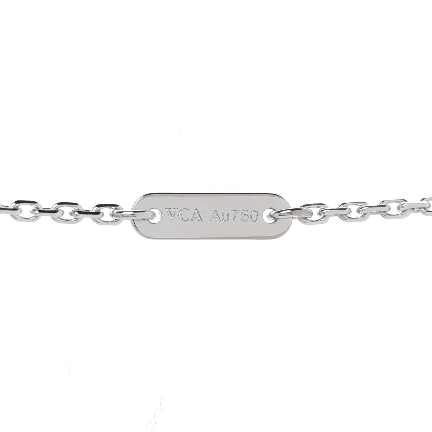 18K White Gold Diamond Mini Frivole Pendant Necklace
