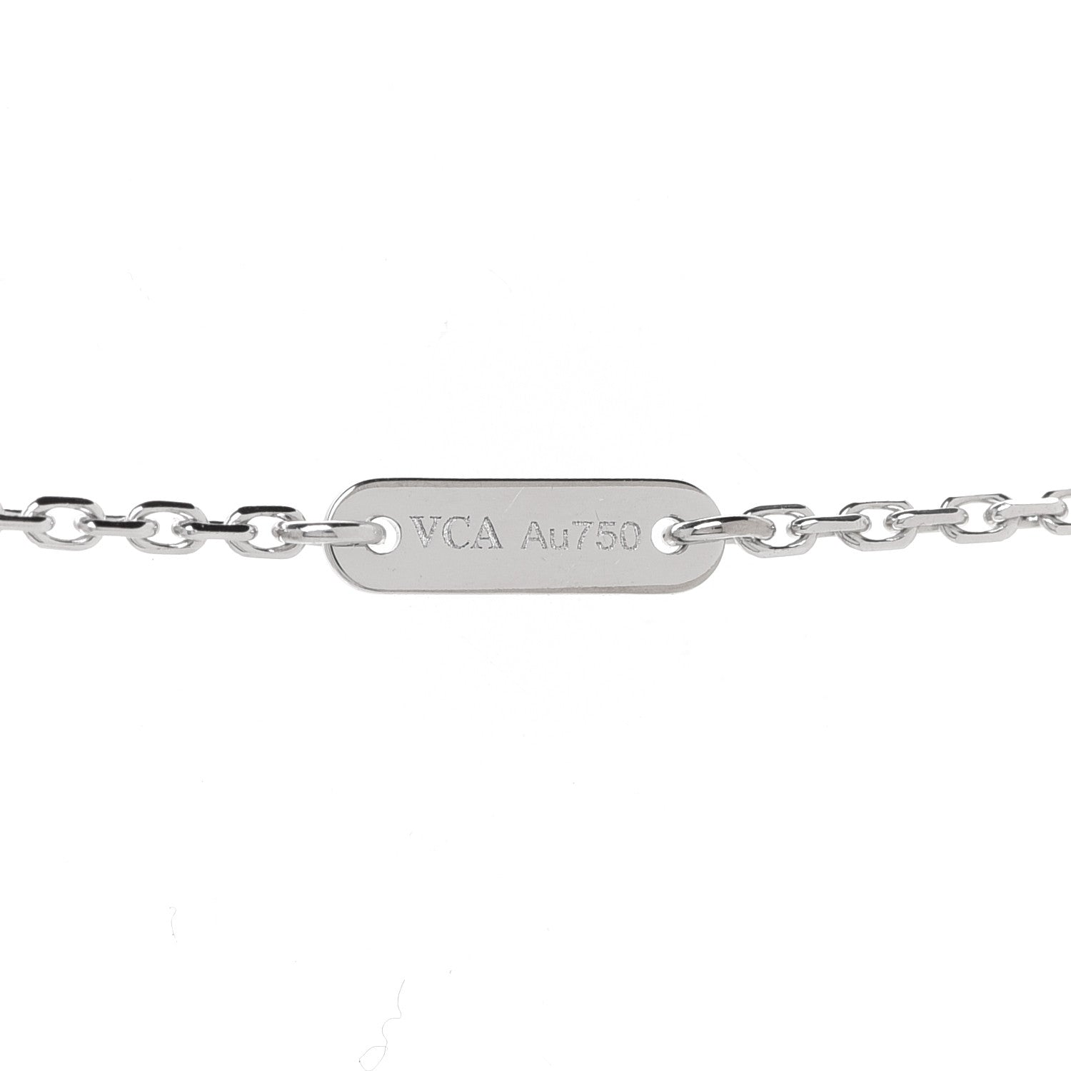 Van Cleef & Arpels 18K White Gold Diamond Mini Frivole Pendant Necklace 4 of 6