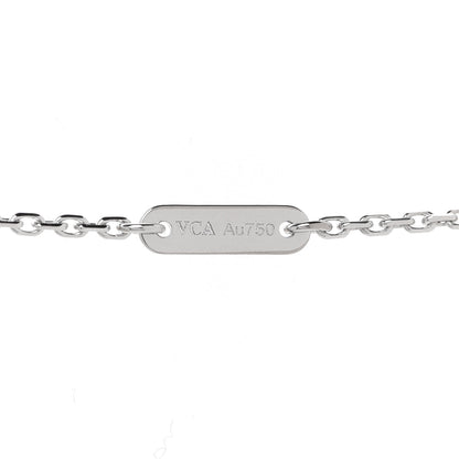 Van Cleef & Arpels 18K White Gold Diamond Mini Frivole Pendant Necklace 4 of 6