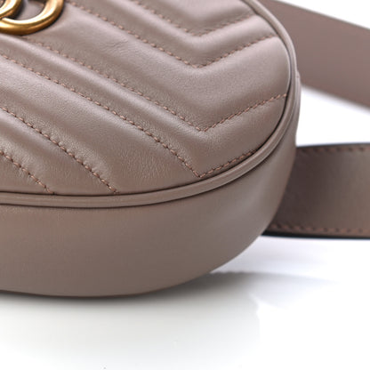 Gucci Calfskin Matelasse GG Marmont Belt Bag 85 34 Porcelain Rose 11 of 11