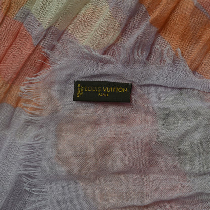 Louis Vuitton Cashmere Silk Graffiti Stole 5 of 6