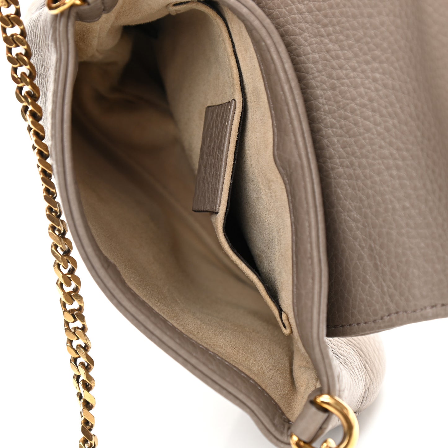 Pebbled Calfskin Small 1973 Chain Shoulder Bag Porcelain Rose