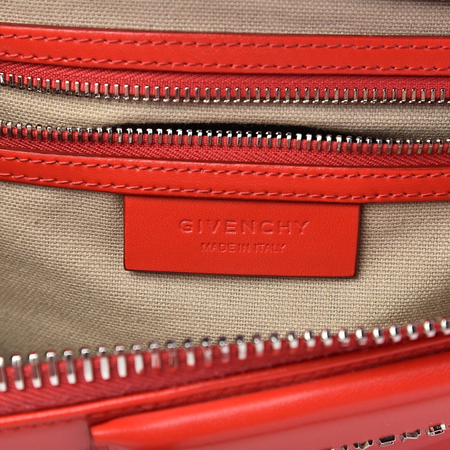 Givenchy Shiny Lord Calfskin Medium Antigona Medium Red 6 of 12