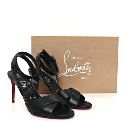 Christian Louboutin Nappa Mariza 85 Sandals 40.5 Black 9 of 10