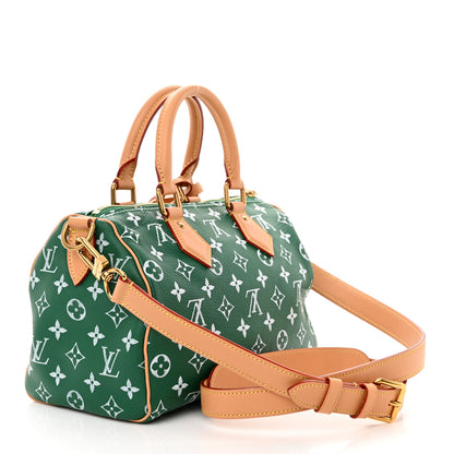 Louis Vuitton Calfskin Monogram Speedy P9 Bandouliere 25 Green 4 of 11