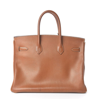 Hermes Courchevel Birkin 35 Gold 4 of 44
