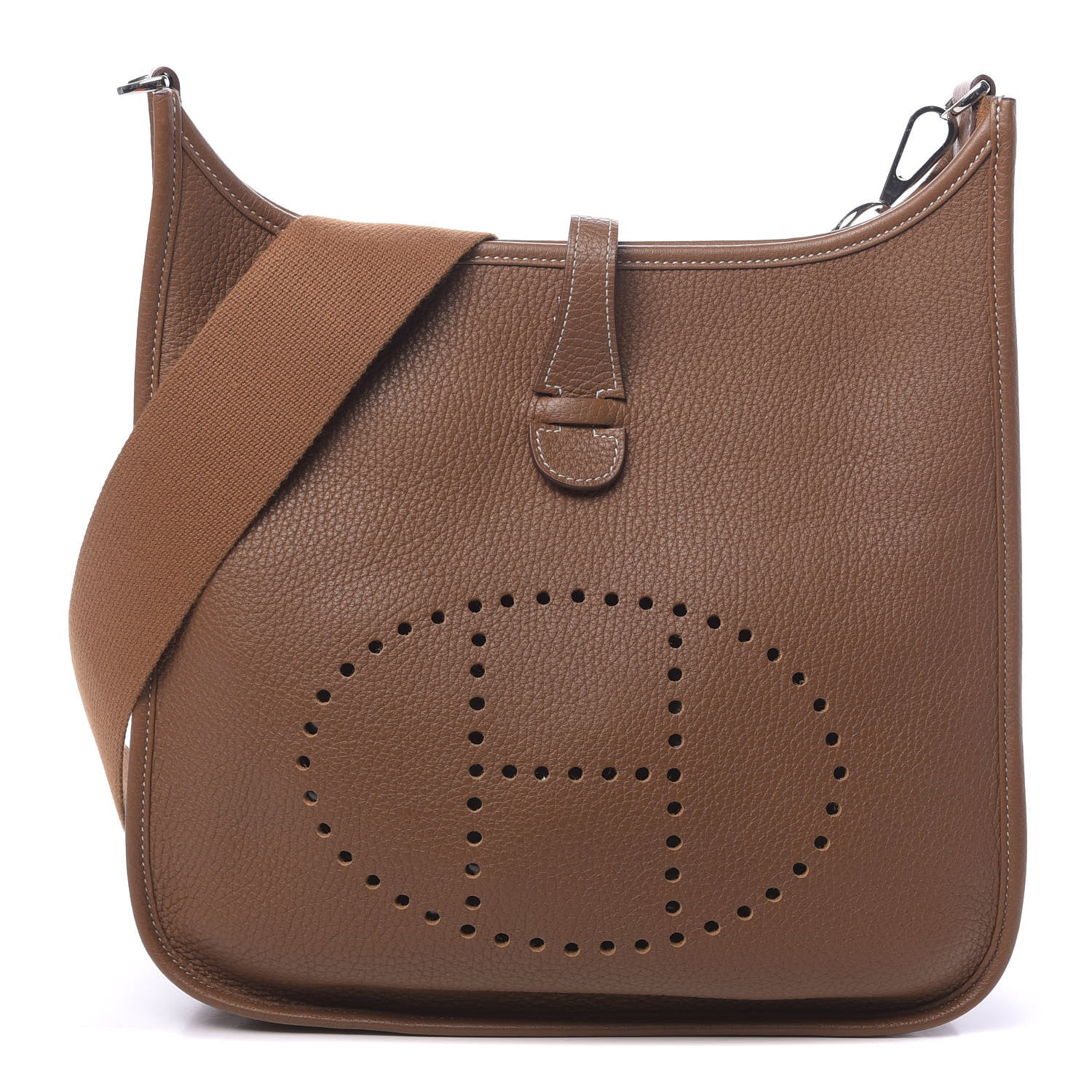 Hermes Taurillon Clemence Evelyne III PM Gold 1 of 11