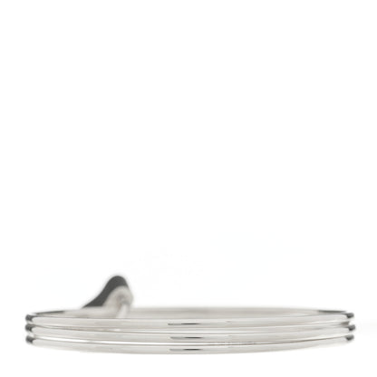 Tiffany Sterling Silver 1837 Triple Bangle Lock Bracelet 2 of 3