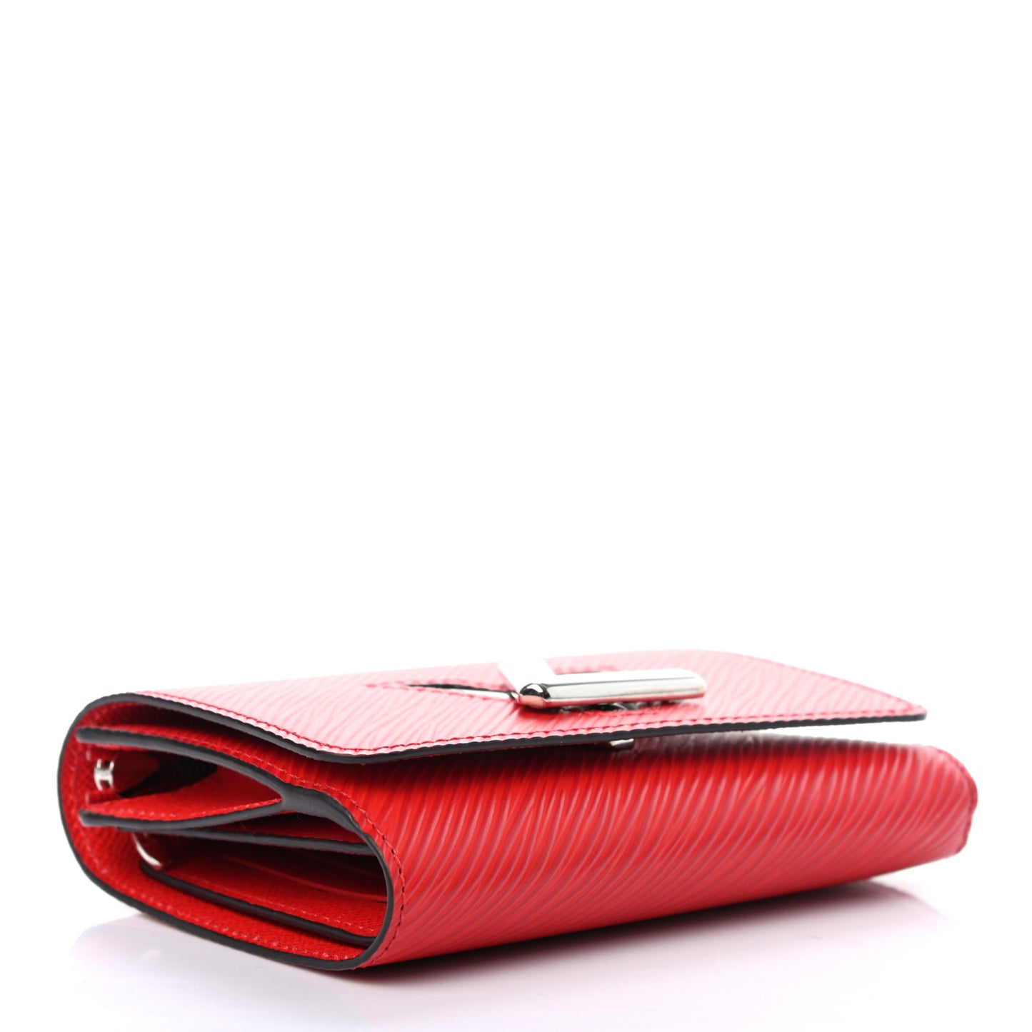 Epi Twist Compact Wallet Coquelicot