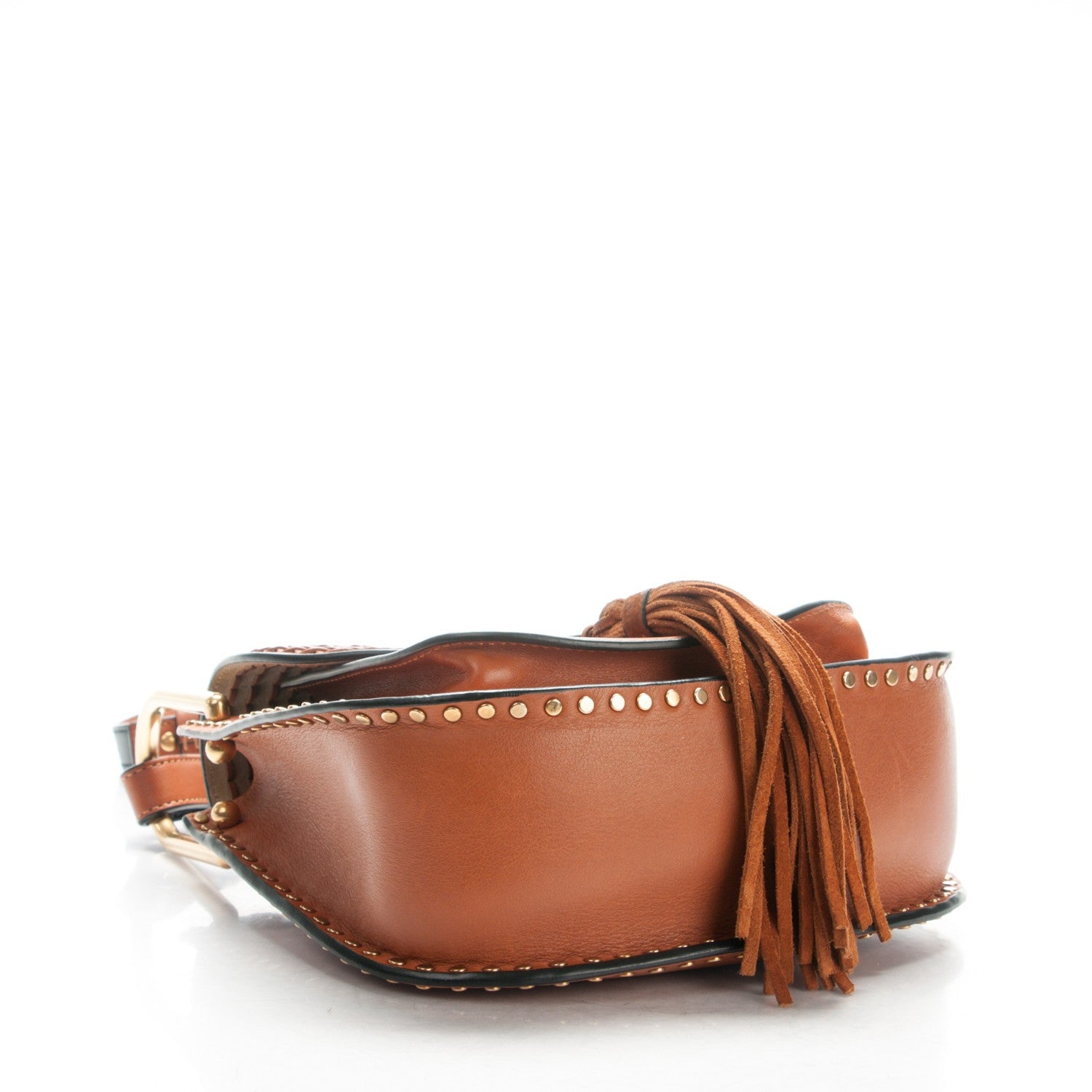 Chloe Calfskin Braided Small Hudson Bag Caramel 4 of 9