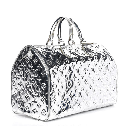 Louis Vuitton Monogram Miroir Speedy 35 Silver 3 of 16