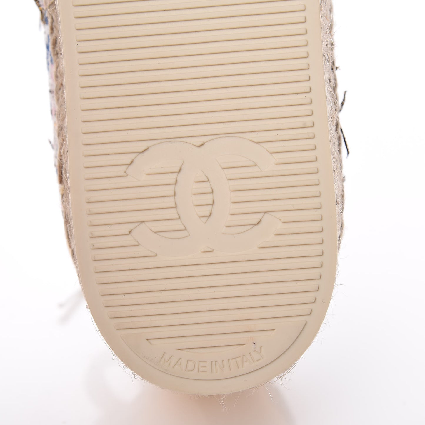 Tweed Lace Up Espadrilles 40 Multicolor