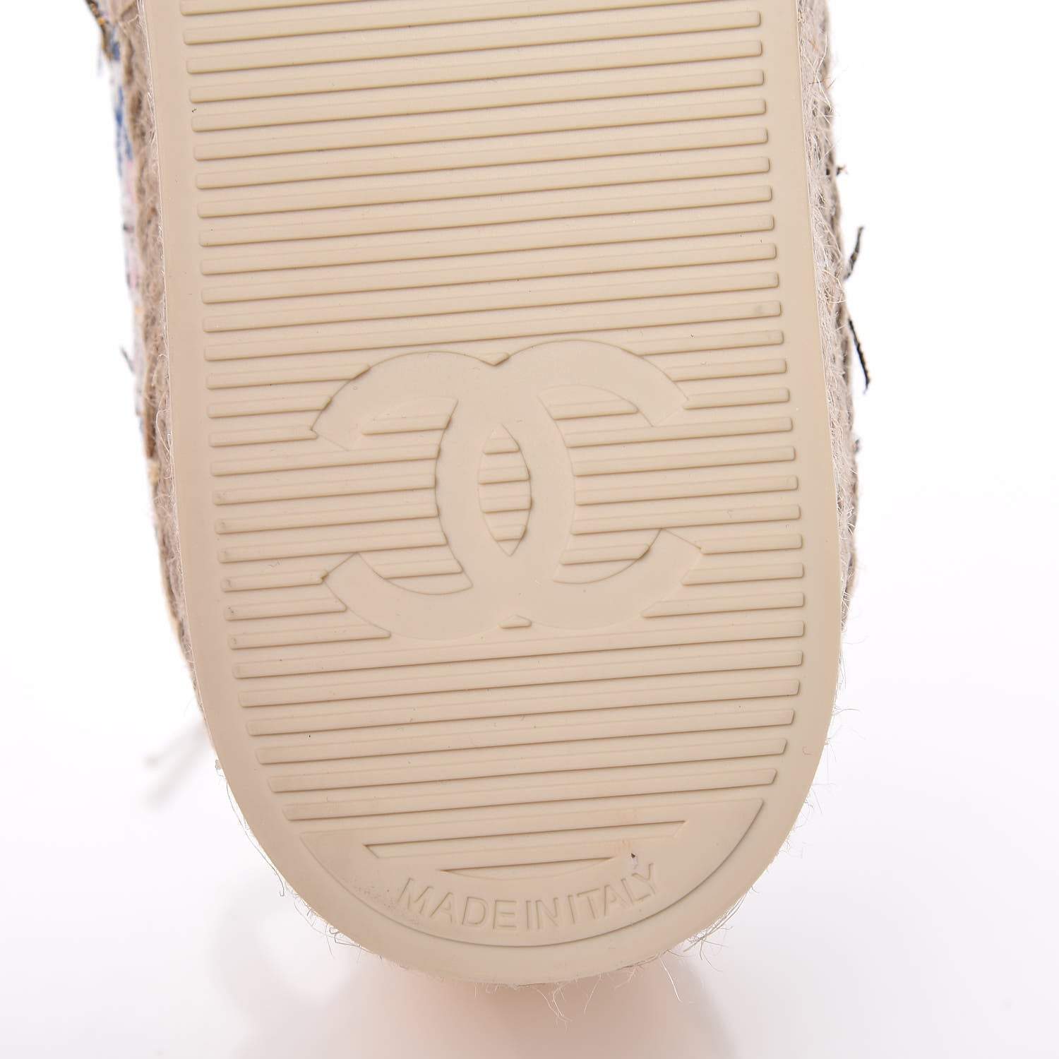 Chanel Tweed Lace Up Espadrilles 40 Multicolor 6 of 10