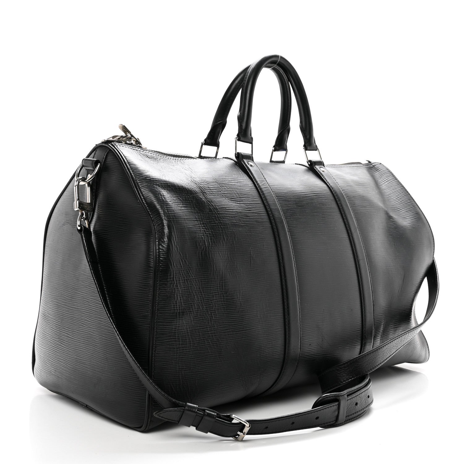 Louis Vuitton Epi Damier Graphite Keepall Bandouliere 50 Black 2 of 11