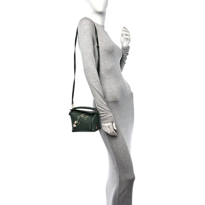 Loewe X SUNA FUJITA Satin Calfskin Mini Pandas Puzzle Edge Bag Bottle Green 2 of 11