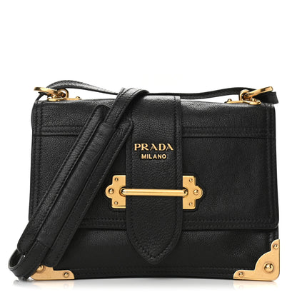 Prada Glace Calf Large Soft Cahier Bag Black Astrale 1 of 9