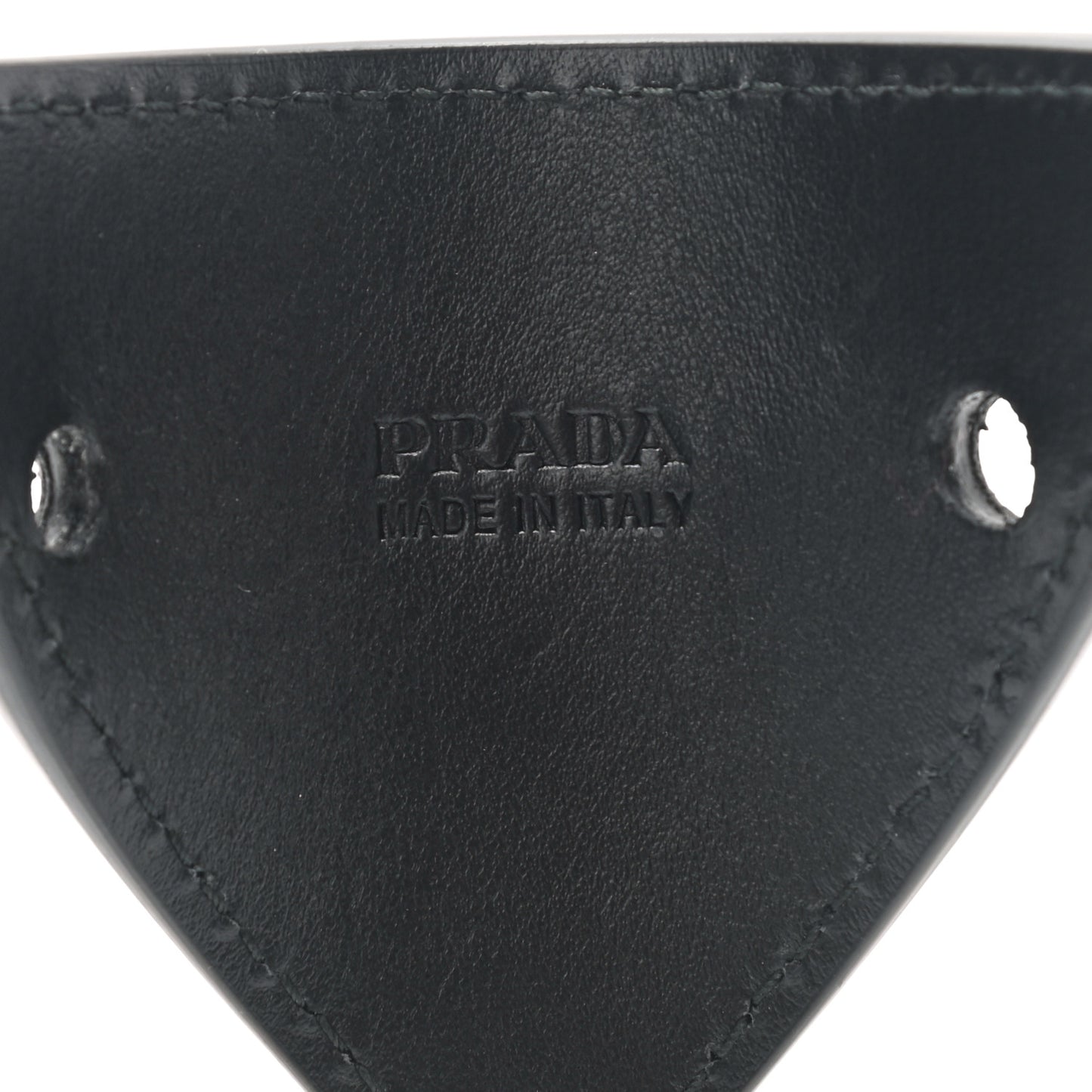 City Calfskin Hair Clip Black