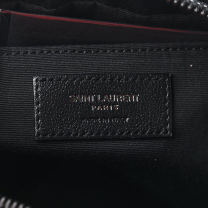 Saint Laurent Calfskin Matelasse Monogram Lou Camera Bag Black 5 of 8
