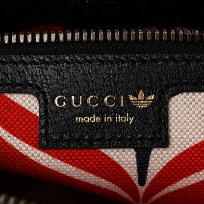 Gucci X ADIDAS Textured Dollar Calfskin Belt Bag Black 6 of 10