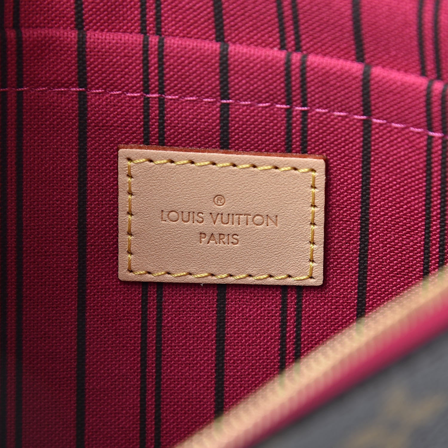 Louis Vuitton Monogram Neverfull MM GM Pochette Pivoine 6 of 9