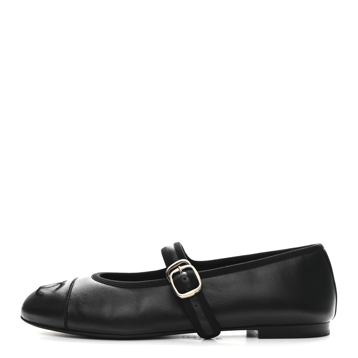 Chanel Lambskin Mary Jane Flats 37 Black 1 of 10