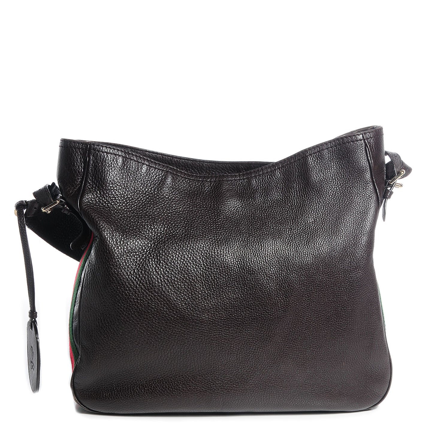 Calfskin Medium Heritage Shoulder Bag Brown