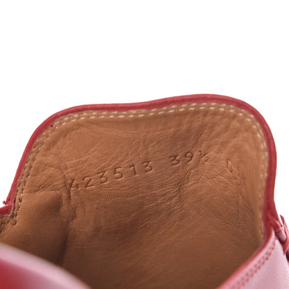 Gucci Malaga Kid Womens Princetown Slippers 39.5 Hibiscus Red 8 of 9