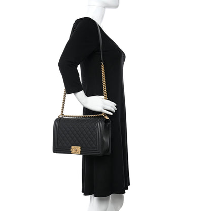 Chanel Caviar Quilted New Medium Boy Flap Black 2 of 9