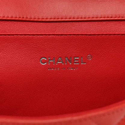 Chanel Patent Quilted Clutch with Chain Flap Orange 7 of 10