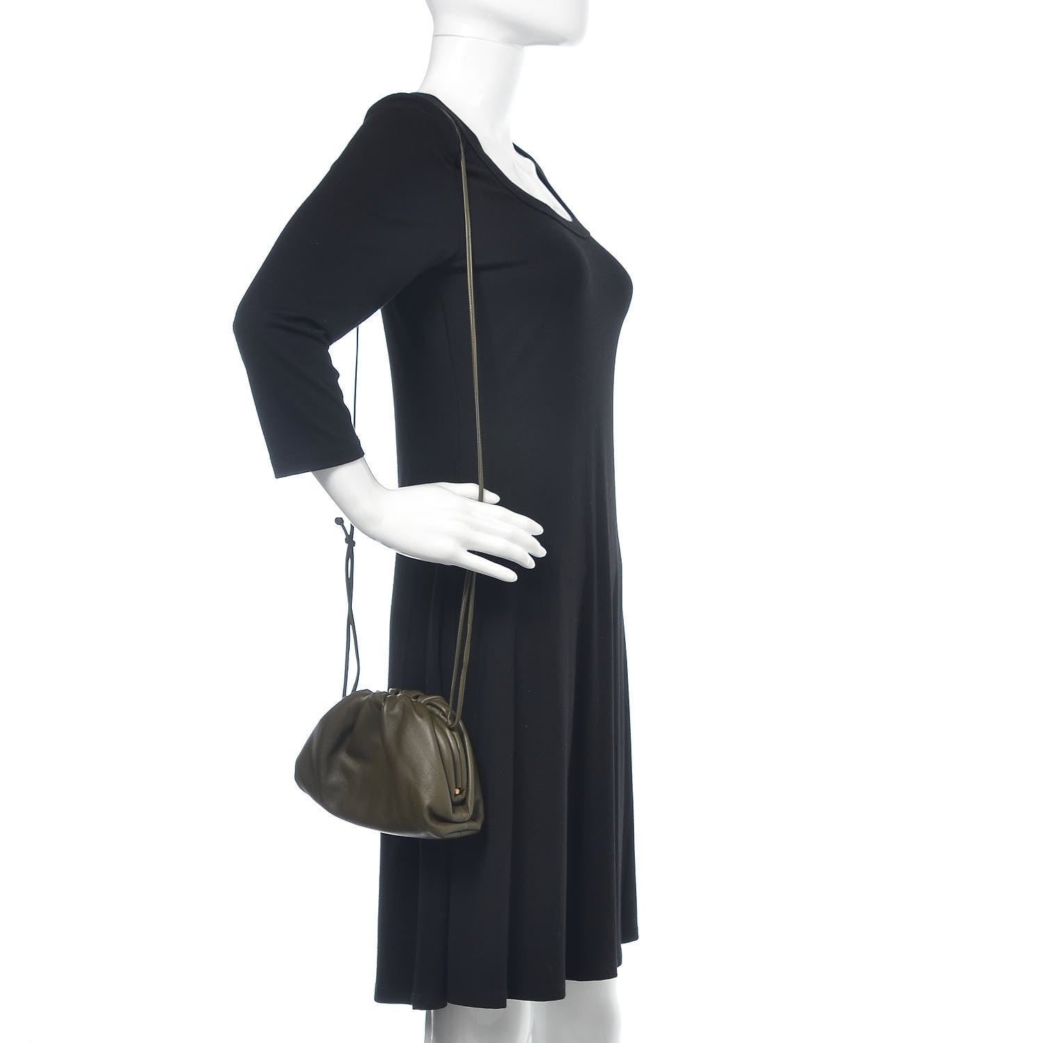 Bottega Veneta Butter Calfskin The Mini Pouch Kaki Fondente 2 of 11