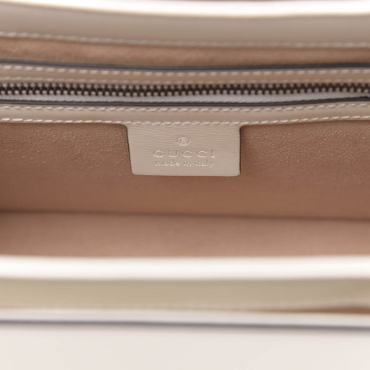 Calfskin Sylvie Web Small Queen Margaret Top Handle Bag White