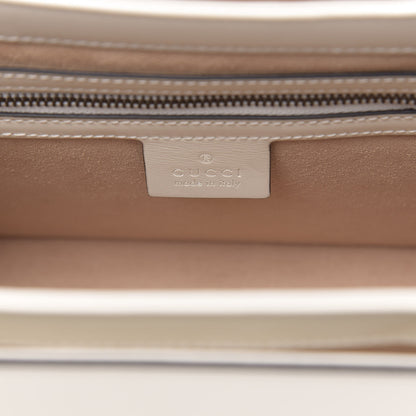 Gucci Calfskin Sylvie Web Small Queen Margaret Top Handle Bag White 6 of 11