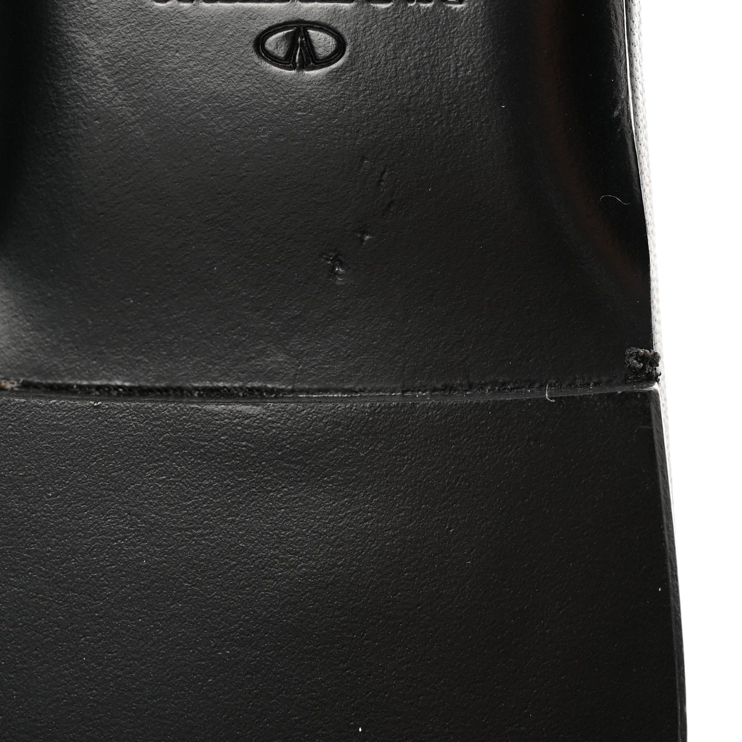 Nappa Roman Stud Flat Slide Sandals 38 Black