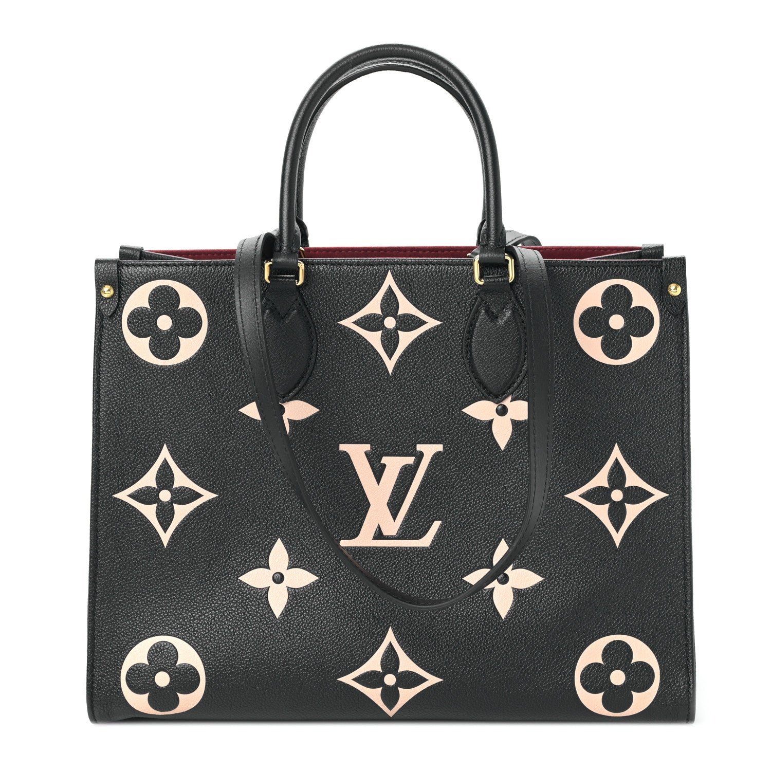 Louis Vuitton Empreinte Monogram Giant Onthego MM Black Beige 1 of 9