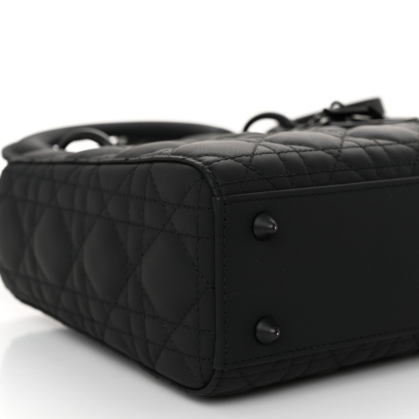 Ultra Matte Calfskin Cannage Small My ABCDior Lady Dior Black