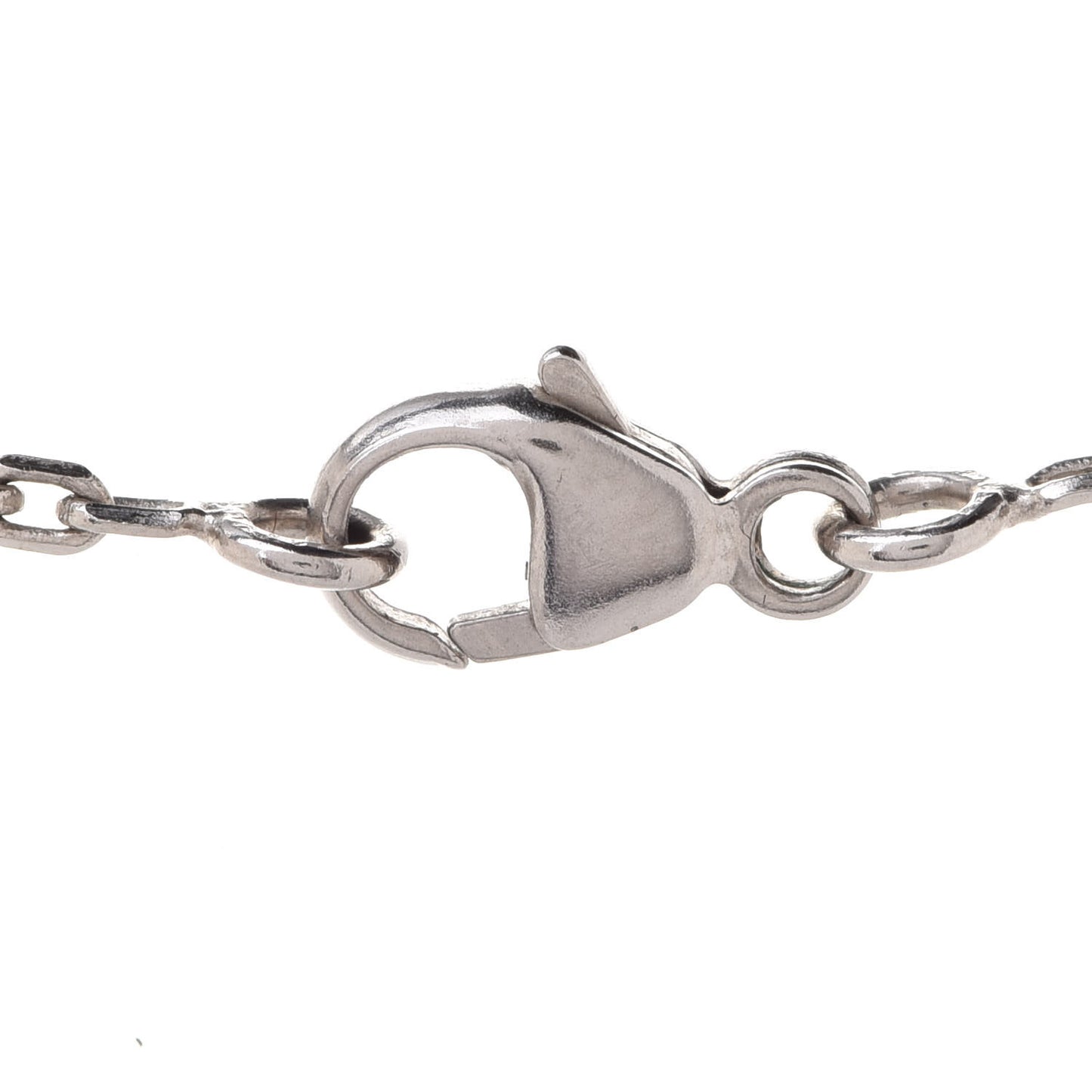 Lacquered Palladium Pop H Pendant Necklace Black