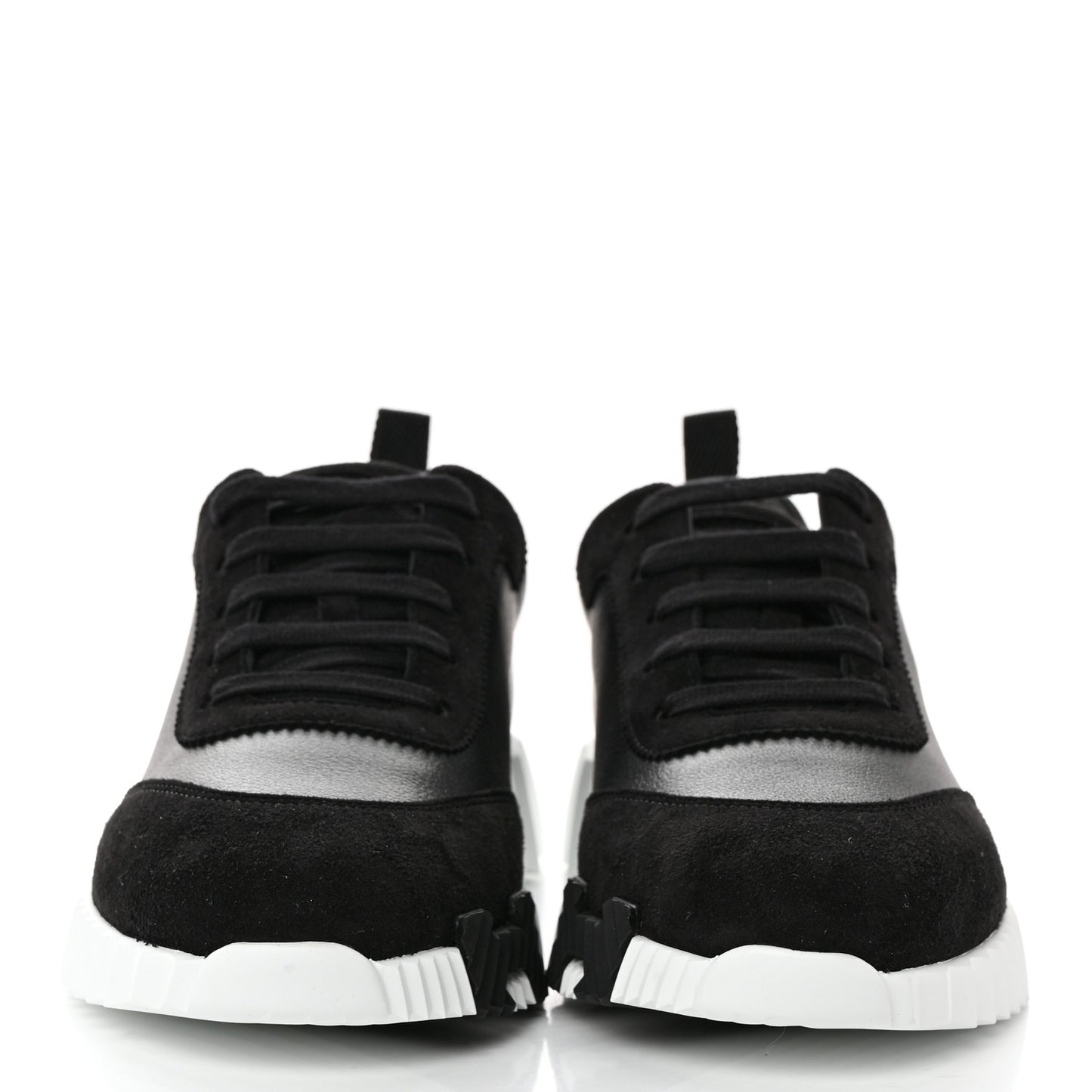 Goatskin Suede Goatskin Bouncing Sneakers 39 Black