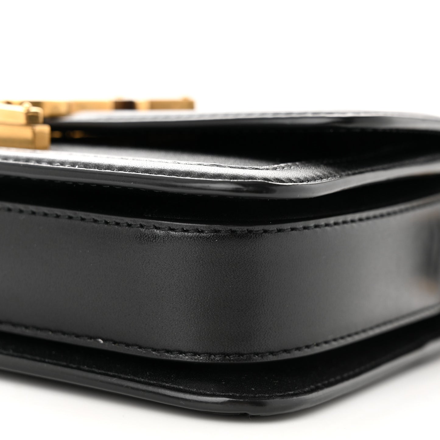 Smooth Calfskin Small Solferino Satchel Black