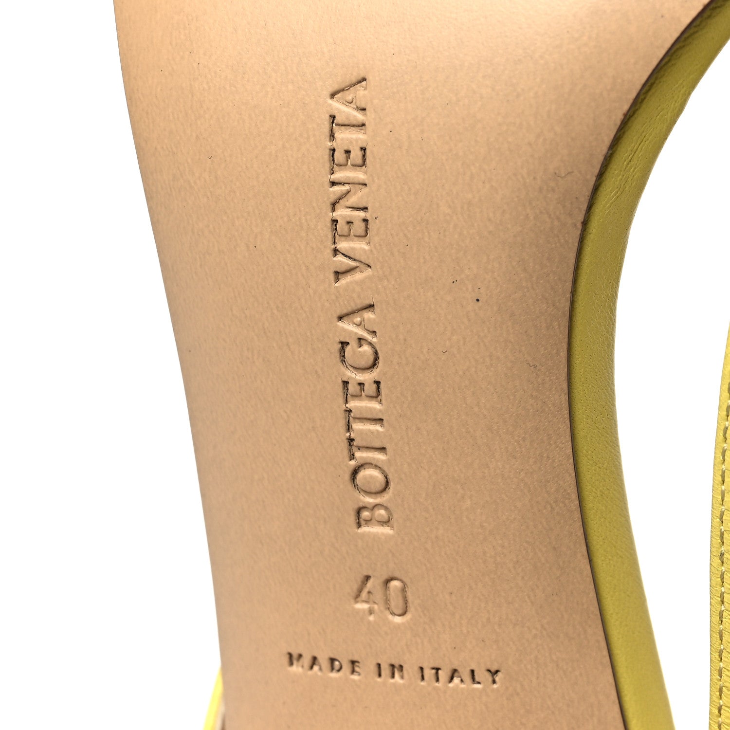 Bottega Veneta Lambskin Stretch Multi Strap 90mm Sandals 40 Pear 6 of 10