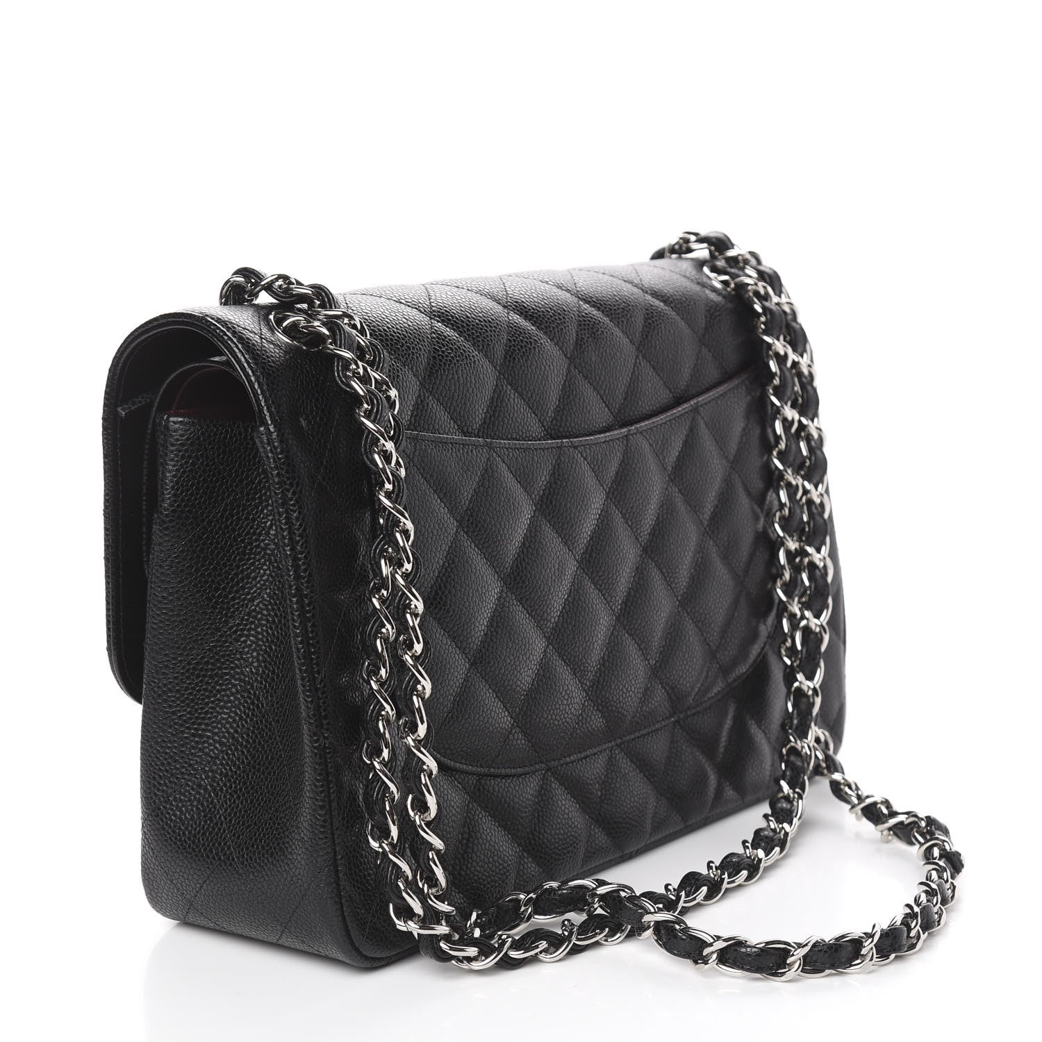 Chanel Caviar Quilted Jumbo Double Flap Black 3 of 11