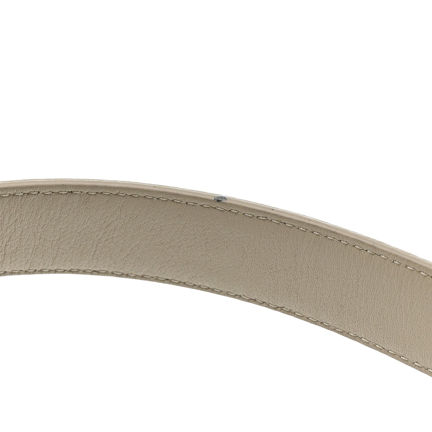 Saint Laurent Smooth Calfskin 20mm Cintura Belt 75 30 Crema Soft 5 of 7