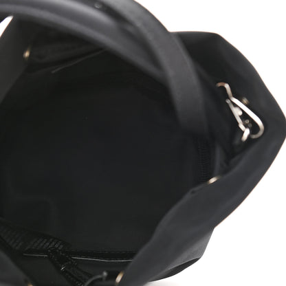 Balenciaga Recycled Sport Nylon Logo Embroidered Wheel Drawstring Bucket Bag Black Pink 5 of 10