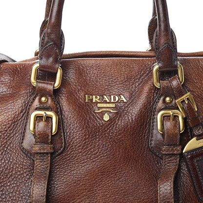 Prada Cervo Antik Bowler Brown 14 of 17