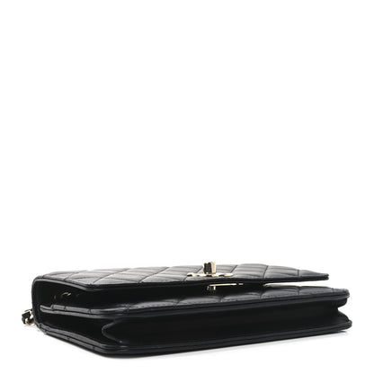 Chanel Lambskin Quilted Trendy CC Wallet On Chain WOC Black 4 of 12