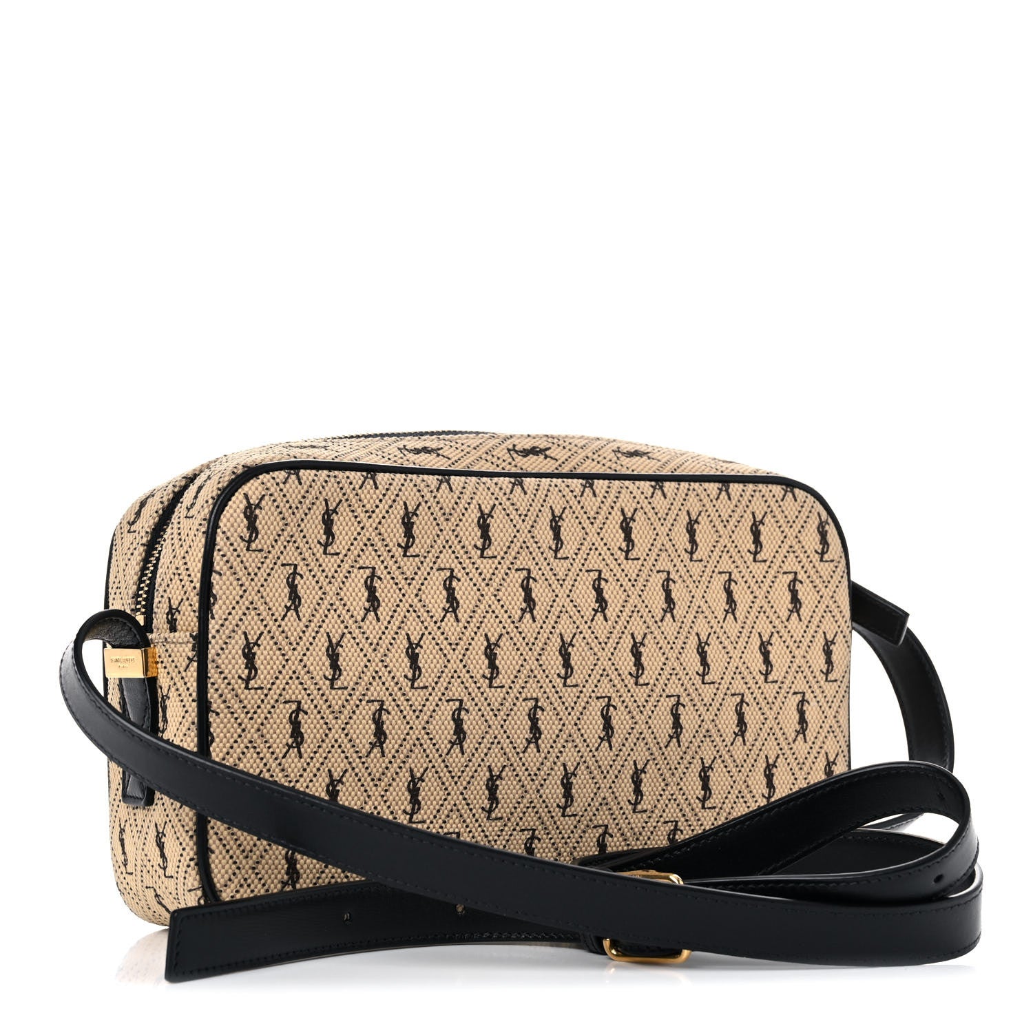Saint Laurent Canvas Monogram All Over Camera Bag Beige 3 of 10
