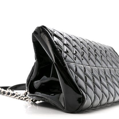 Chanel Patent Quilted Medium Just Mademoiselle Black 10 of 16