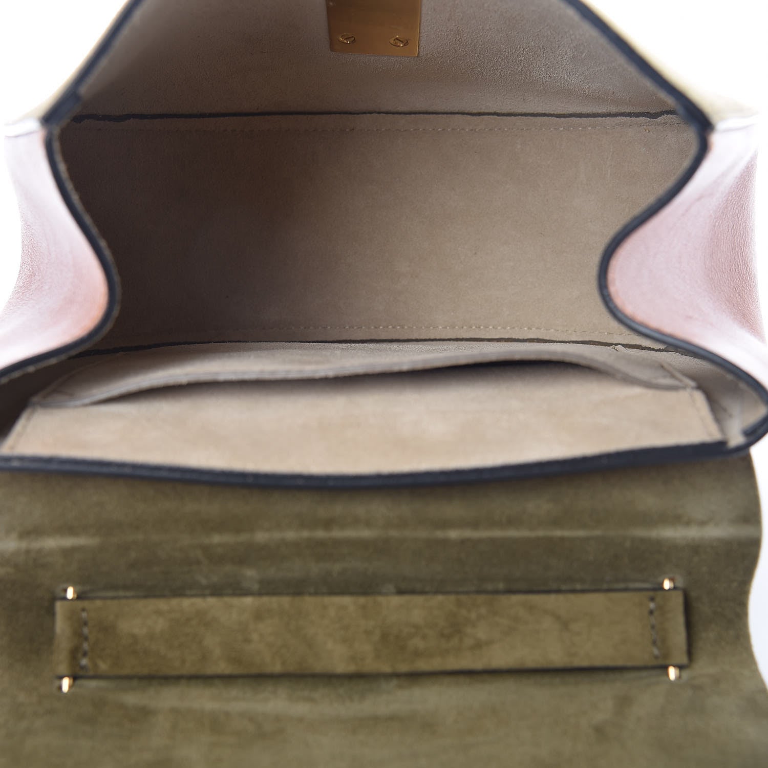 Chloe Suede Smooth Calfskin Drew Shoulder Bag Caramel 5 of 9