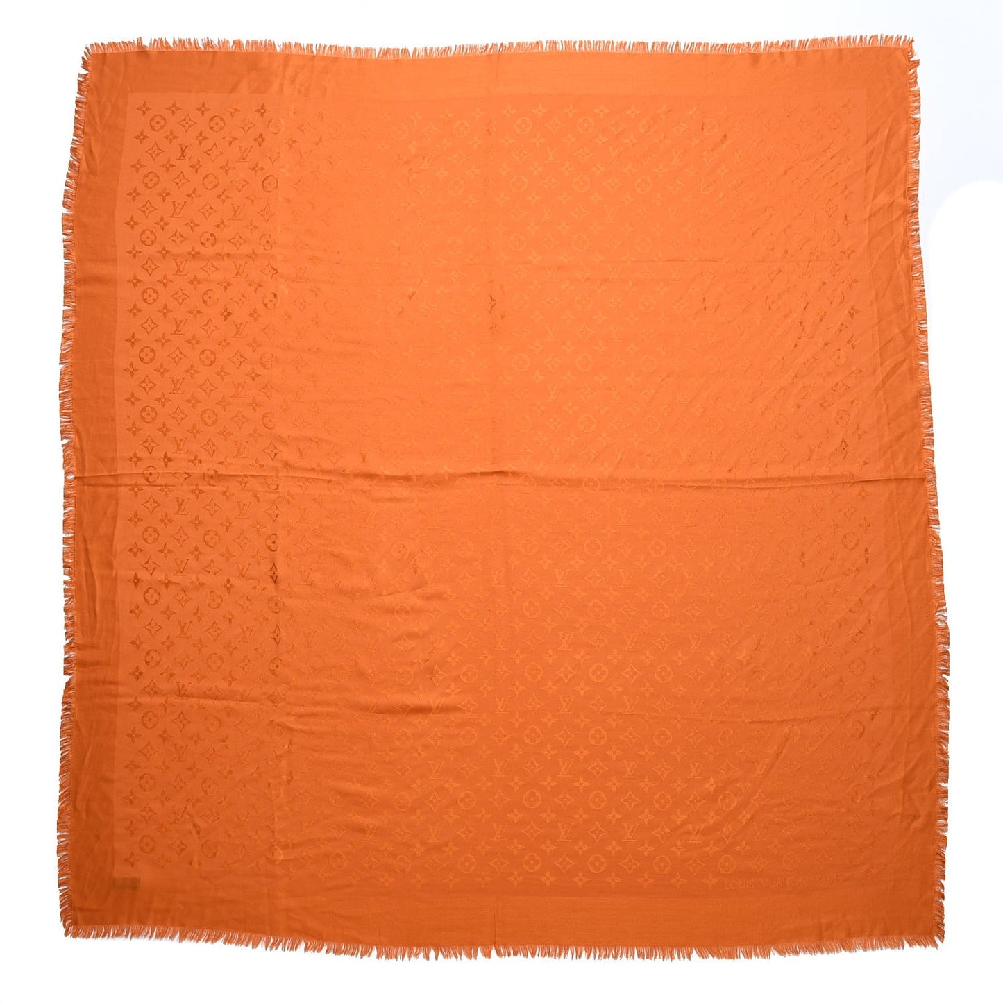 Wool Silk Monogram Shawl Orient