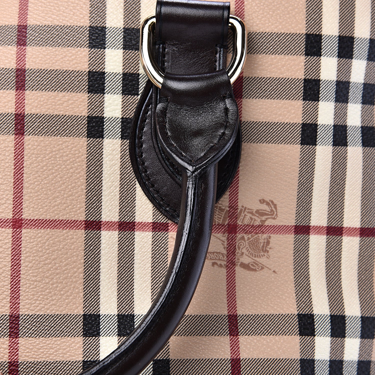 Burberry Haymarket Check Tote Chocolate 10 of 14